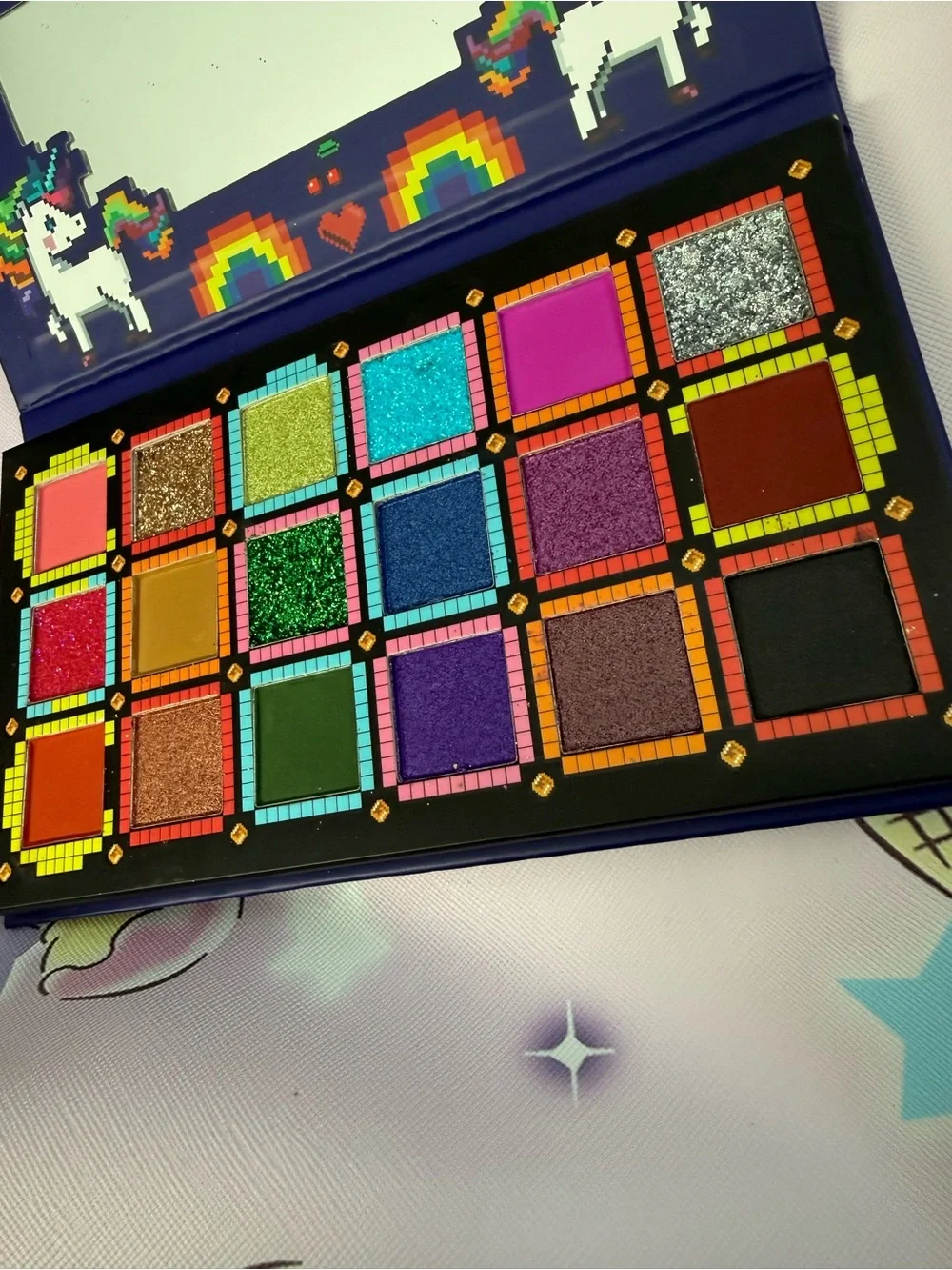 Rainbow Unicorn Matte and Glitter 18 Color Eyeshadow Palette - New in Box